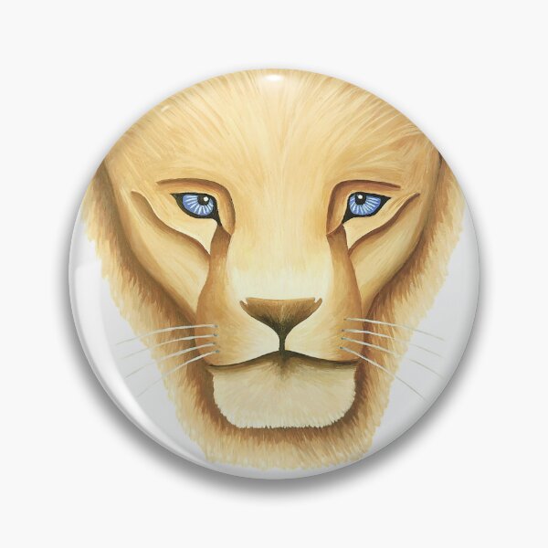 Item preview, Lion head portrait design colourful bigcat handmade unique artwork gift designed and sold by Arniesart85.