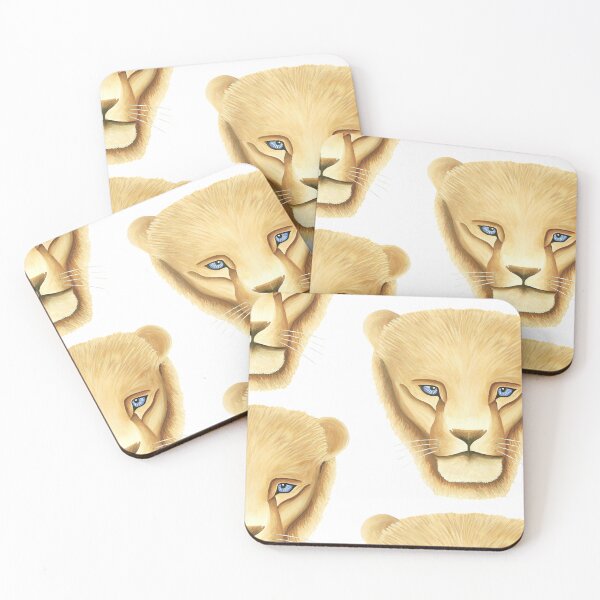 Item preview, Lion head portrait design colourful bigcat handmade unique artwork gift designed and sold by Arniesart85.