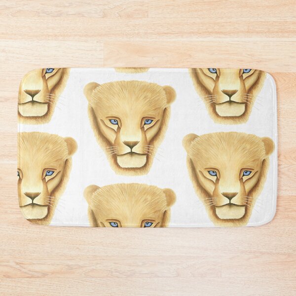 Item preview, Lion head portrait design colourful bigcat handmade unique artwork gift designed and sold by Arniesart85.