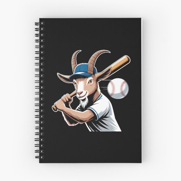 Item preview, Goat Baseball Batter Swing Ballplayer Mascot designed and sold by PatsyMargie.