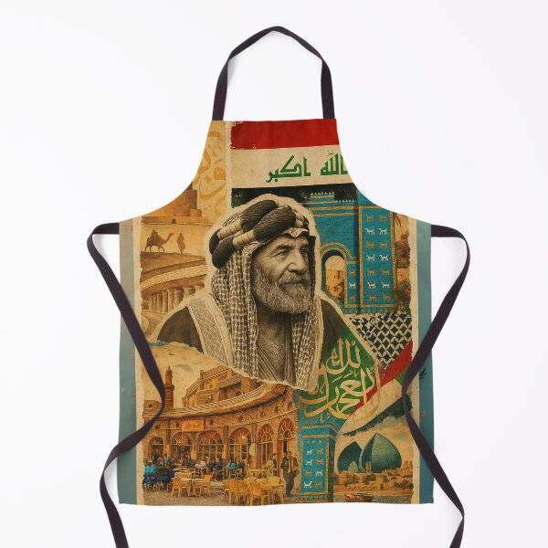 Item preview, Vintage Collage from Iraq – Mesopotamian Heritage and Tribal Identity designed and sold by NorthernDk_art .