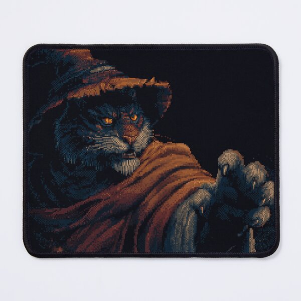 Item preview, Tiger Necromancer Pixel Art designed and sold by Kaos-Bit.