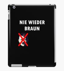 NEVER AGAIN BROWN iPad Case/Skin