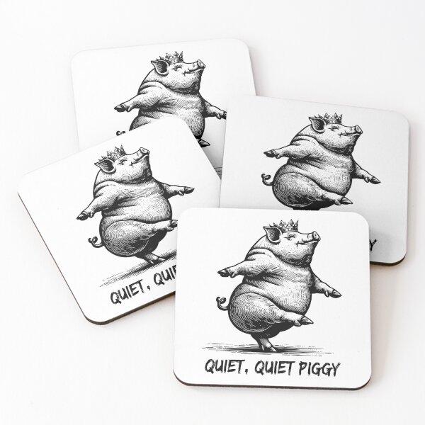 Item preview, Quiet Piggy Meme Anti Trump Satirical designed and sold by GreenSplash.