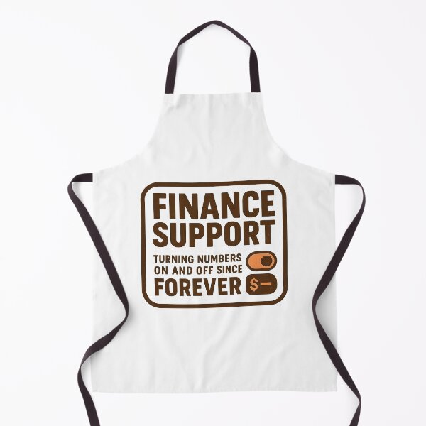 Item preview, Finance Support - Turning Numbers On and Off Since Forever (Retro Badge) designed and sold by Work Life Tees.