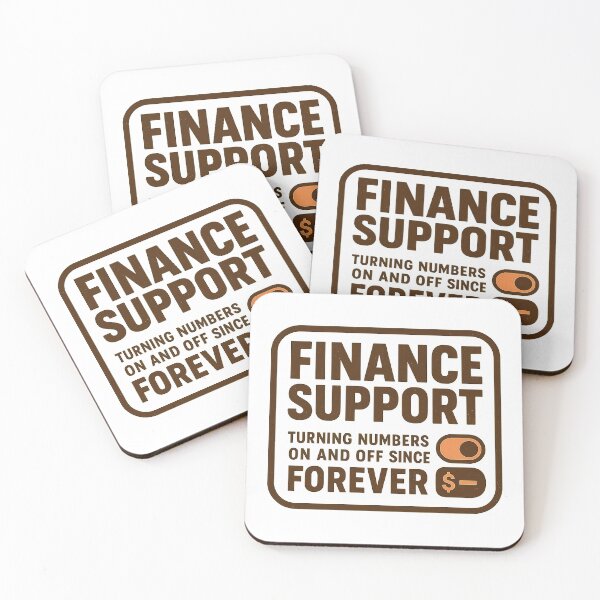 Item preview, Finance Support - Turning Numbers On and Off Since Forever (Retro Badge) designed and sold by Work Life Tees.