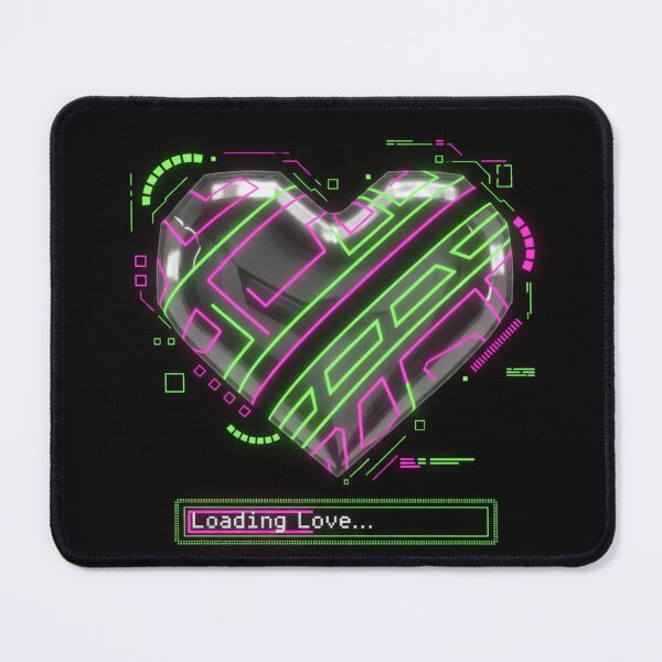 Item preview, Cybernetic Heart with Neon Green Pink Glow, Loading Love Interface designed and sold by MyEz Style.
