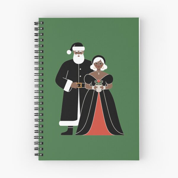 Item preview, Elegant Black Santa & Mrs. Claus Couple – Chic Holiday Edition designed and sold by Black Santa Gifts.