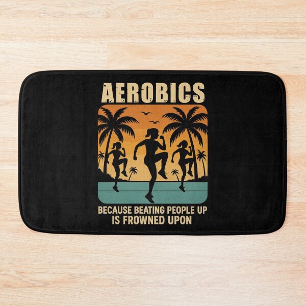 Item preview, Funny Aerobics Workout Vintage Sunset – Fitness Humor designed and sold by SidTastic .