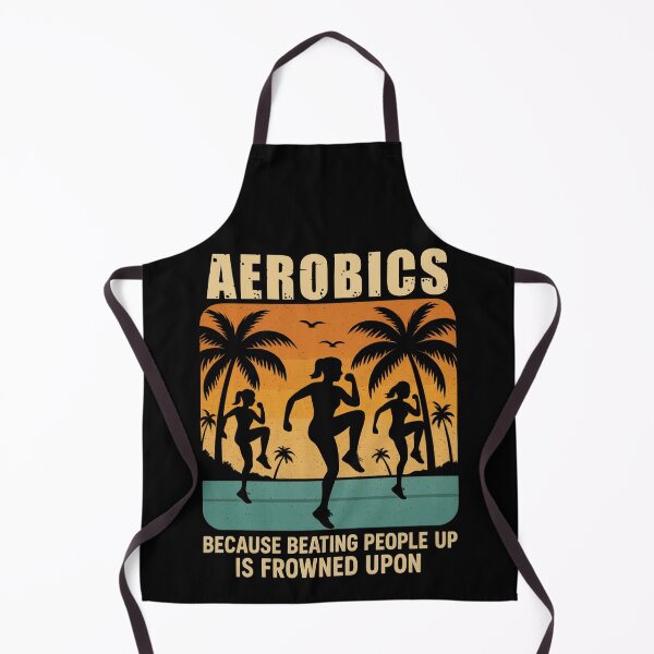 Item preview, Funny Aerobics Workout Vintage Sunset – Fitness Humor designed and sold by SidTastic .