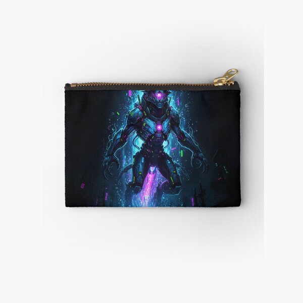 Item preview, Powerful Cybernetic Beast Emerging from Digital Blue Portal designed and sold by MyEz Style.