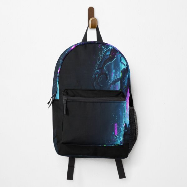 Item preview, Powerful Cybernetic Beast Emerging from Digital Blue Portal designed and sold by MyEz Style.