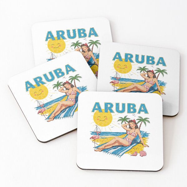 Item preview, Aruba Caribbean Island Vintage Travel  designed and sold by TeeARTHY.