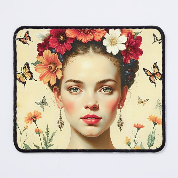 Item preview, Vintage Painting Young Frida Khalo Revisited designed and sold by Art-Chemistry.