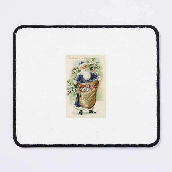 Item preview, Vintage Christmas greetings with a blue santa suit designed and sold by KAY Artists.