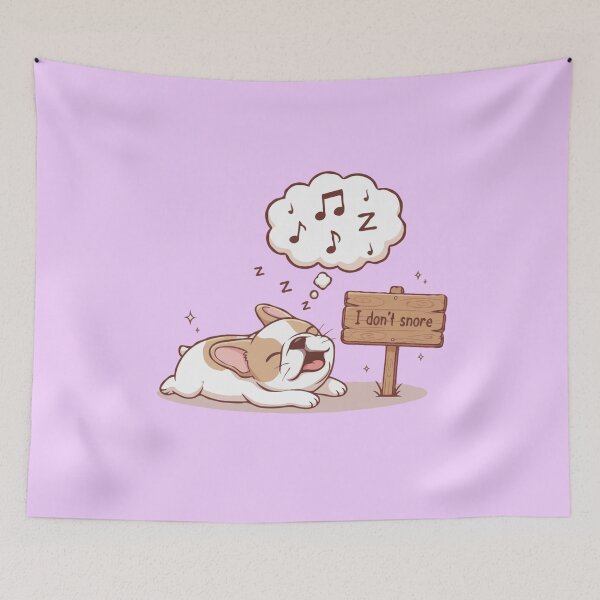 Item preview, Cute Dog Lying Challenge –  French Bulldog “I Don’t Snore” Cute Sleeping Dog designed and sold by The Real Life Symphony.