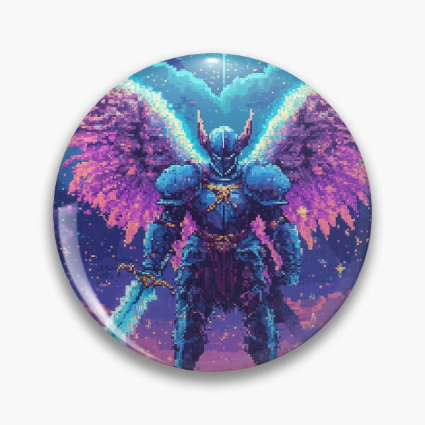 Item preview, Rainbow Angel Knight Pixel Art designed and sold by Kaos-Bit.