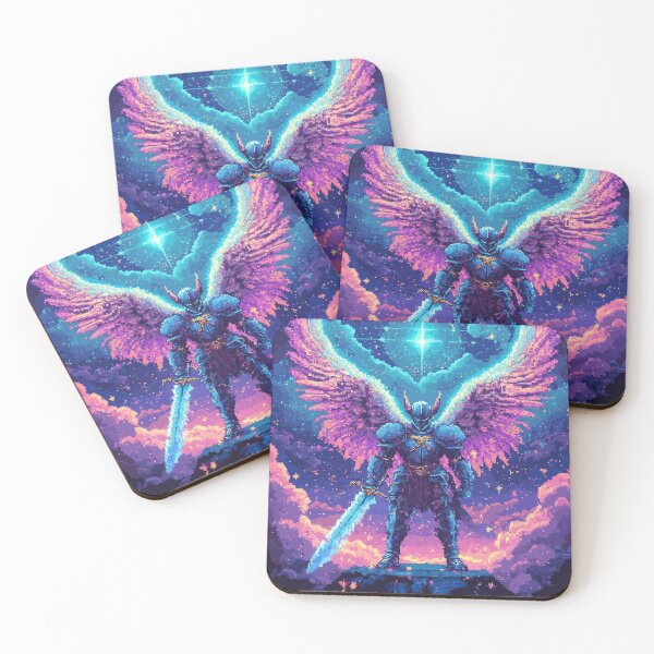 Item preview, Rainbow Angel Knight Pixel Art designed and sold by Kaos-Bit.