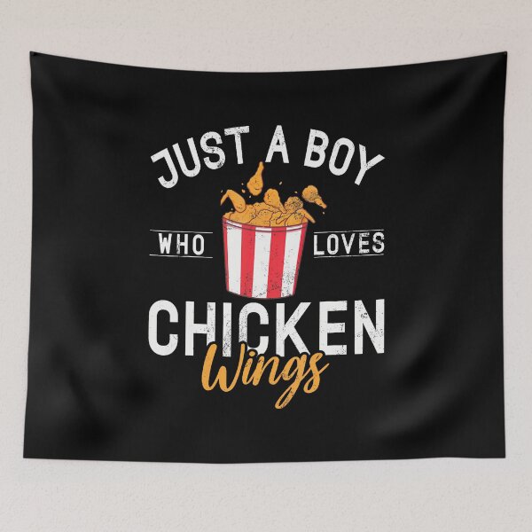 Item preview, Just A Boy Who Loves Chicken Wings designed and sold by JanetRamona.