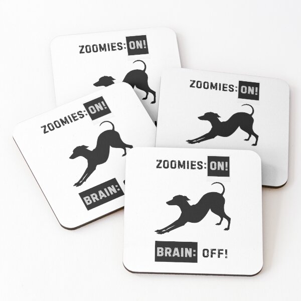 Item preview, Greyhound Brain: ON – Funny Minimalist Greyhound Humor designed and sold by Panoramax.