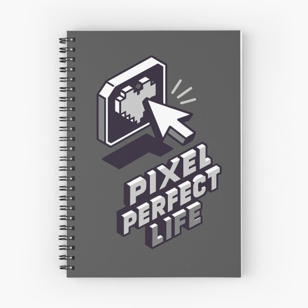 Item preview, Pixel Perfect Life: Gray Isometric Heart designed and sold by DSGIN4YOU.