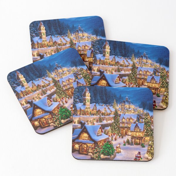 Item preview, The city center of the Yule's village designed and sold by KAY Artists.