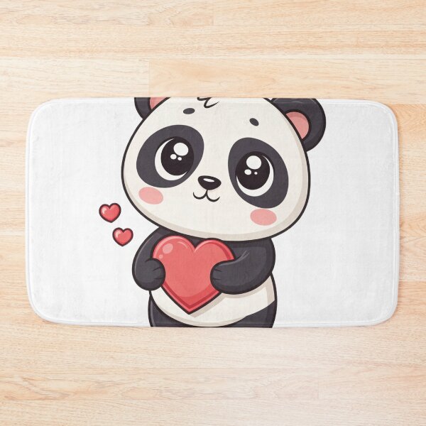 Item preview, Cute Chibi Panda Sticker – Adorable Panda Holding Red Heart designed and sold by All1style.