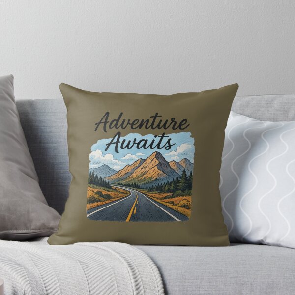 Item preview, La aventura te espera: paisaje vintage de una carretera de montaña designed and sold by NoctaHike.