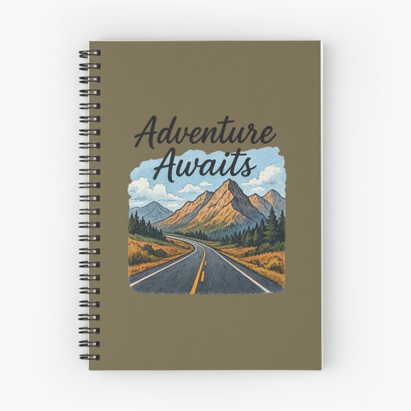 Artikelvorschau, Ein Abenteuer erwartet Sie – Vintage-Landschaft auf einer Bergstraße entworfen und verkauft von NoctaHike.