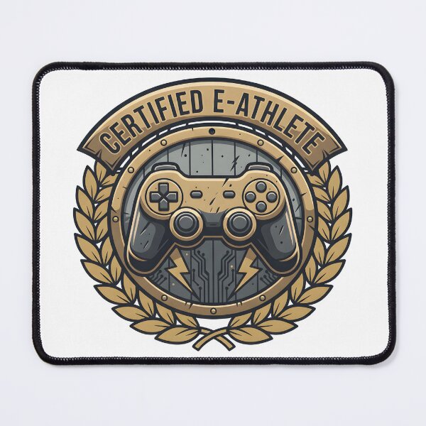 Item preview, Certified E-Athlete - The badge of honor for true gamers! designed and sold by Fuechse.