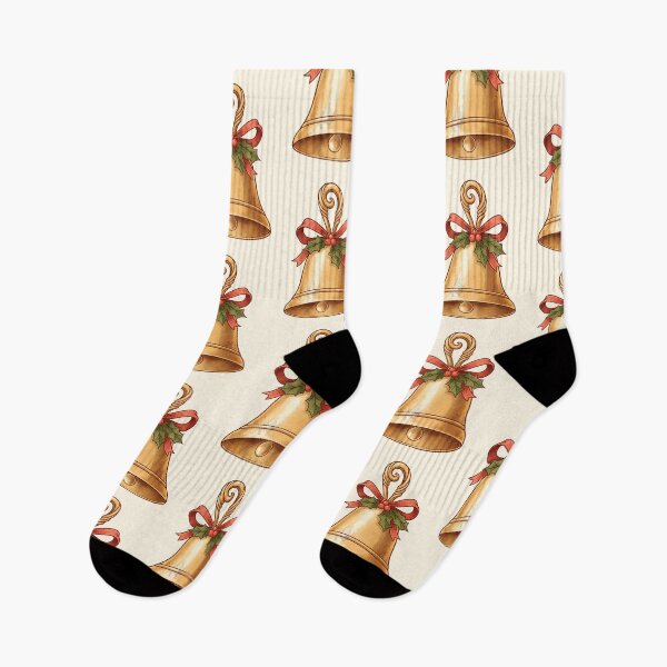 Item preview, Cozy Vintage Christmas Bell – Warm Golden Holiday Charm designed and sold by Iras-Art-Corner.