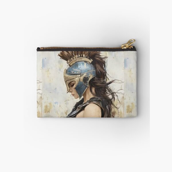 Item preview, Warrior Goddess Portrait – Epic Female Spartan Art designed and sold by Kruti Collection.