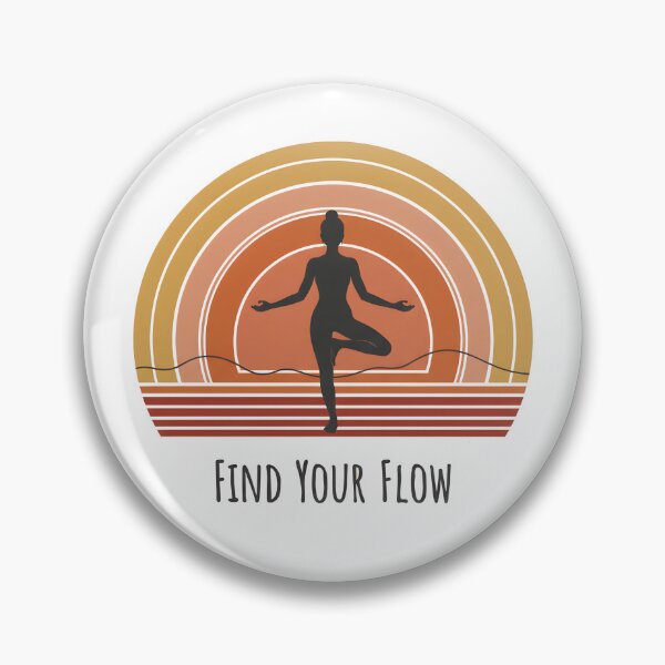 Item preview, Find Your Flow - Find your center in retro style! designed and sold by Fuechse.