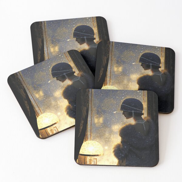Item preview, The Flapper’s Frosted Window designed and sold by GildedPagesCo.