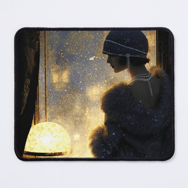 Item preview, The Flapper’s Frosted Window designed and sold by GildedPagesCo.