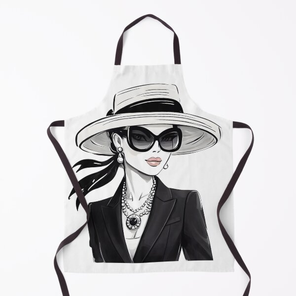 Item preview, Elegant Businesswoman in Wide-Brim Hat Fashion Illustration designed and sold by DigiHub Linker.