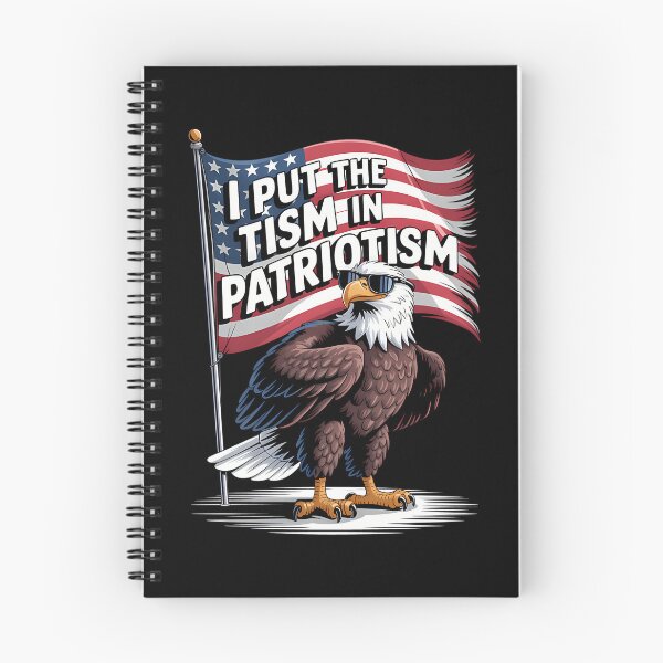Item preview, I Put The Tism In Patriotism  Cool Eagle With Sunglasses Design designed and sold by cori-vail.