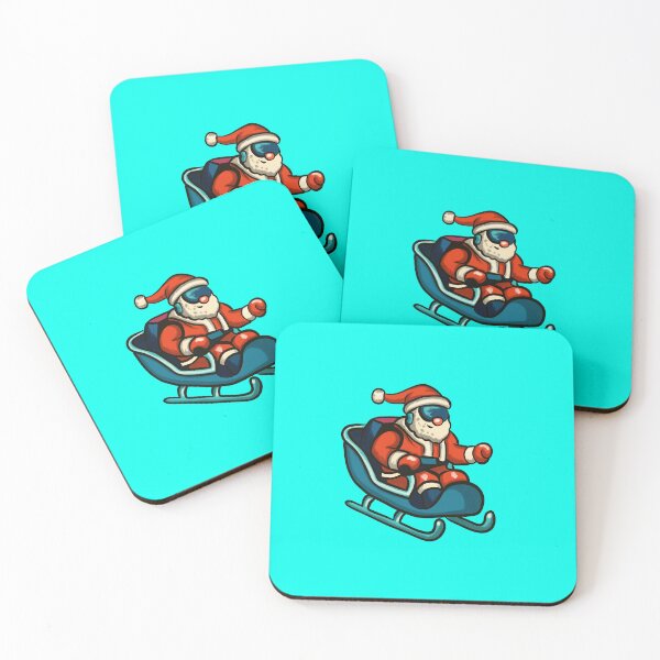 Item preview, FUTURISTIC SANTA IN JET SLED — Redbubble Listing designed and sold by CinthyaNovae.