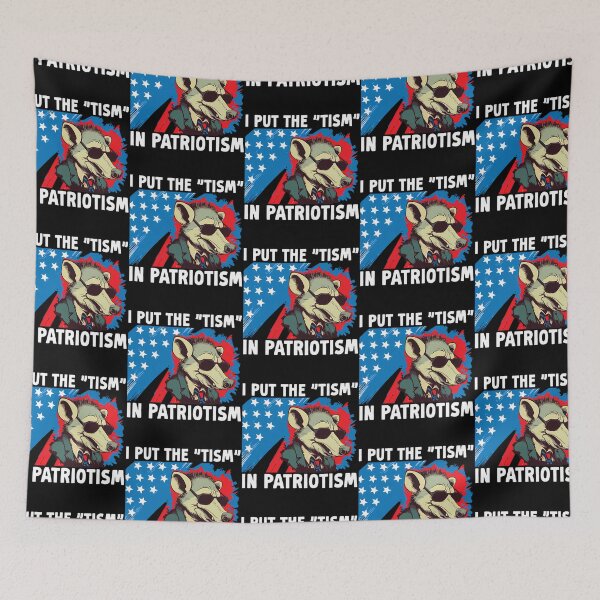 Artikelvorschau, Ich habe den Tismus in Patriotismus gebracht USA Flagge Opossum entworfen und verkauft von cori-vail.