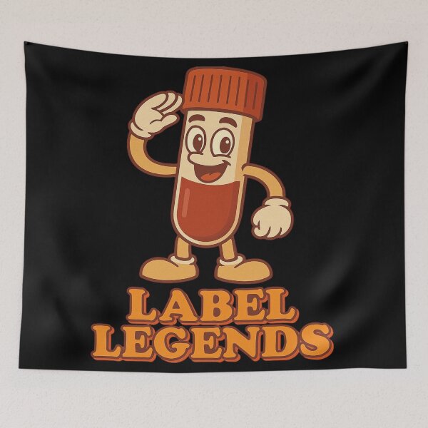 Item preview, Funny Phlebotomist Label Legends Cute Cartoon Design designed and sold by Virelo.