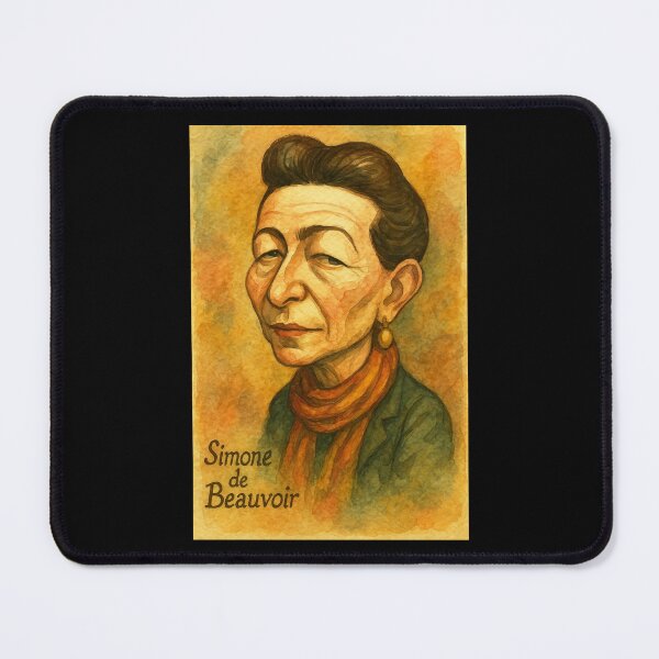 Item preview, Simone de Beauvoir designed and sold by Sarcastic designs.