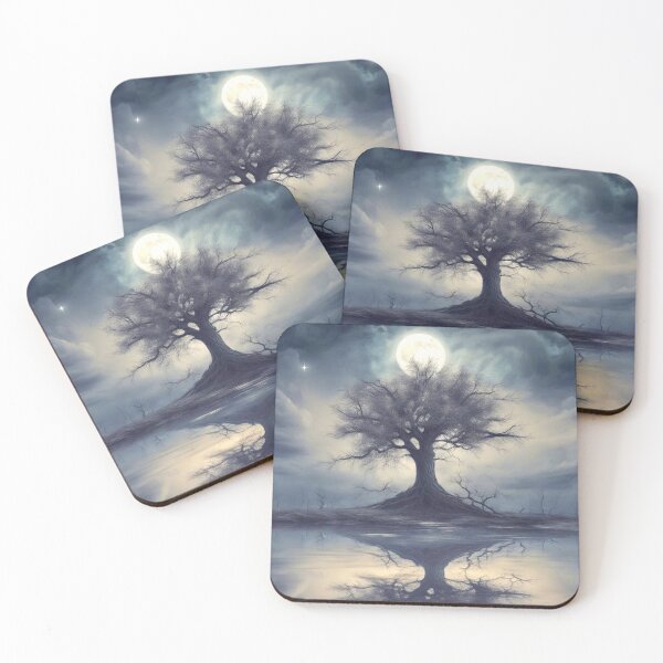 Item preview, Tree by the lake designed and sold by blackwhiteblue.