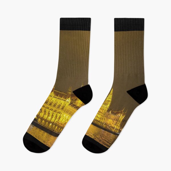 Item preview, Night View, Hungarian Parliament, Budapest, Hungary, Side View designed and sold by Catherine Sherman.