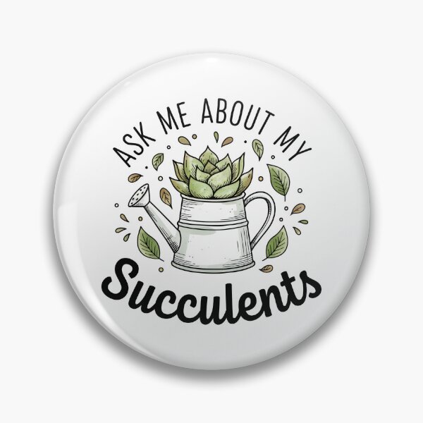 Item preview, Succulent watering can saying green plants statement designed and sold by Fuechse.