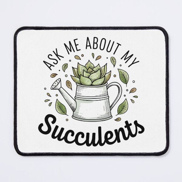 Item preview, Succulent watering can saying green plants statement designed and sold by Fuechse.