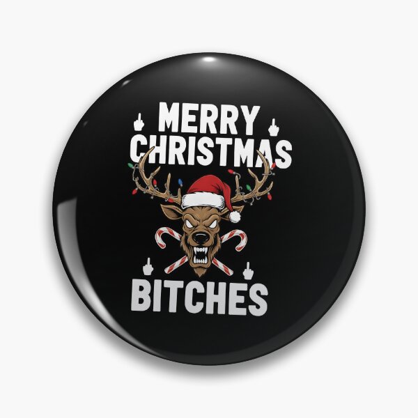 Item preview, "Merry Christmas Bitches" – The Anti-Christmas Reindeer designed and sold by Fuechse.