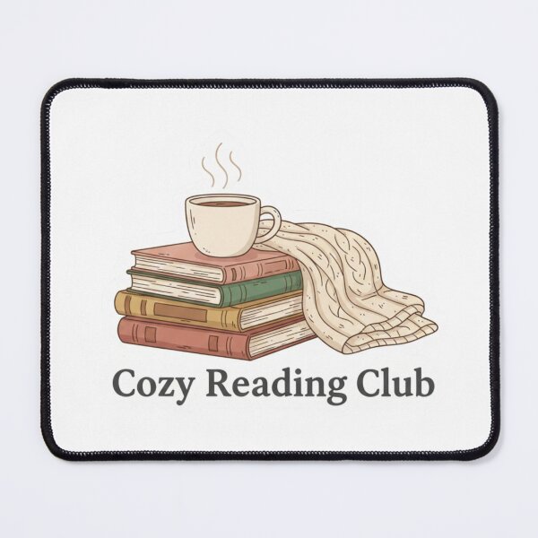 Item preview, Cozy Reading Club T-Shirt - Book Lover Apparel Sticker designed and sold by GeniePixel.