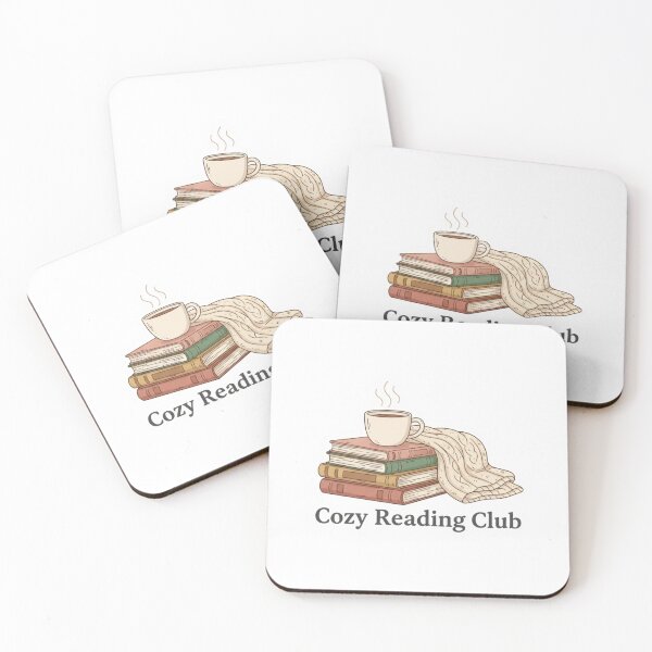 Item preview, Cozy Reading Club T-Shirt - Book Lover Apparel Sticker designed and sold by GeniePixel.