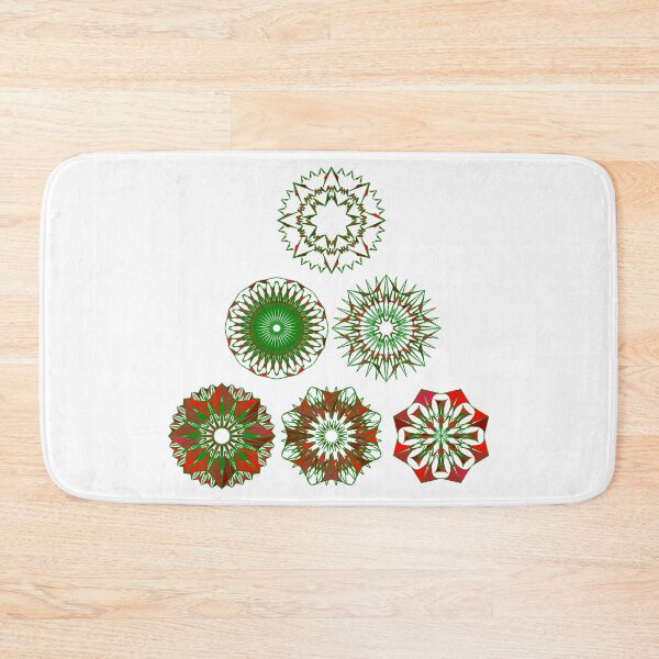 Item preview, Festive bijou christmas holiday tree unique generated design designed and sold by fishpressink.