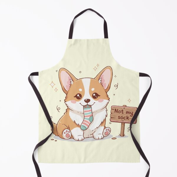 Item preview, Cute Dog Lying Challenge – Corgi “Not My Sock” Funny Cute Dog Challenge designed and sold by The Real Life Symphony.